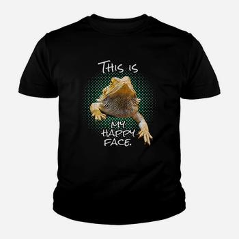 This Is My Happy Face Bearded Dragon Funny Reptile T-Shirt This Is My Happy Face Bearded Dragon Funny Reptile T-Shirt