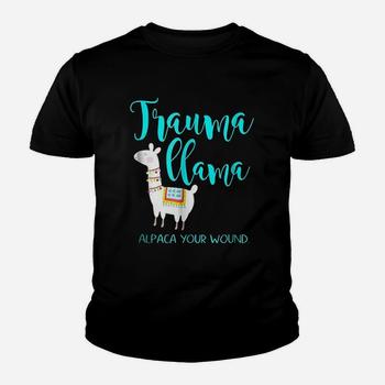 Trauma Llama Nurse Pun T-Shirt Funny Er Nurse Alpaca Shirt Trauma Llama Nurse Pun T-Shirt Funny Er Nurse Alpaca Shirt