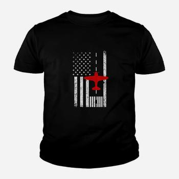 Us Flag Airport Runway! Airplane Pilot Gift T-Shirt