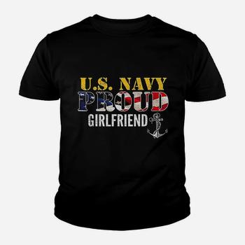 Proud Navy Girlfriend T-Shirt Military Girlfriend Veteran