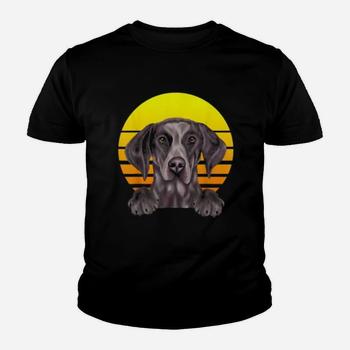 Vintage German Shorthair Pointer Shirt Dog Sunset