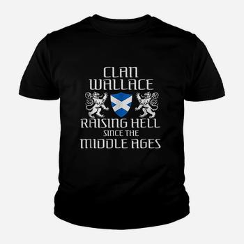 Wallace Scottish T-Shirt Family Scotland Name Clan Gift Lion