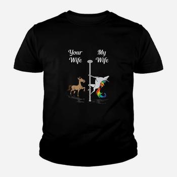 Your Wife My Wife T-Shirt You Me Pole Dancing Unicorn Shirt