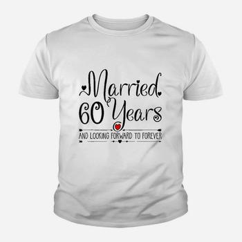 Just Married 60 Years Ago Wedding Anniversary Gift Shirt Just Married 60 Years Ago Wedding Anniversary Gift Shirt