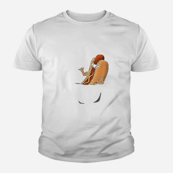 Awesome Funny Shaka Hang Loose Hotdog In A Pocket T-Shirt