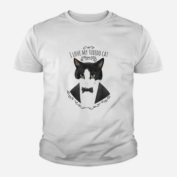 I Love My Tuxedo Cat T Shirt | Cat Lover T Shirt