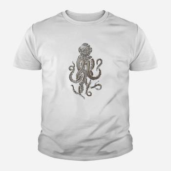 Retro Scuba Deep Sea Octopus Release The Kraken T-Shirt Retro Scuba Deep Sea Octopus Release The Kraken T-Shirt