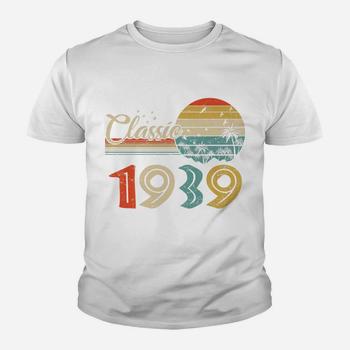 Vintage 80th Birthday Gift Shirt For Men Women Classic 1939