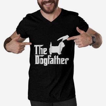 West Highland White Terrier The Dogfather Funny Dog T-Shirt West Highland White Terrier The Dogfather Funny Dog T-Shirt