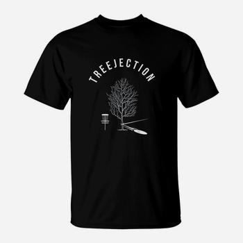 Treejection Disc Golf T Shirt, Funny Sports Tree Player Gift