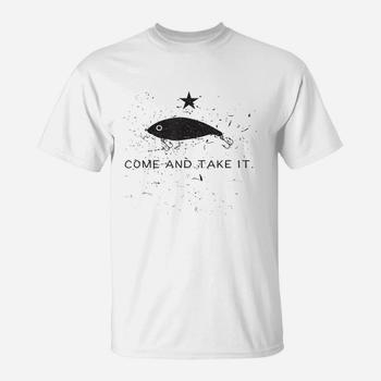 Come And Take It Saltwater Fishing Lure Flag Pun T-Shirt Long Sleeve T-Shirt | Seseable Come And Take It Saltwater Fishing Lure Flag Pun T-Shirt Long Sleeve T-Shirt | Seseable