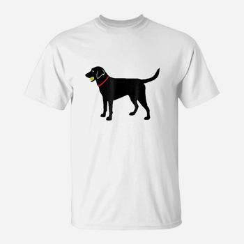 Labrador Retriever Fetch, Black Lab Play Ball T-Shirt Labrador Retriever Fetch, Black Lab Play Ball T-Shirt