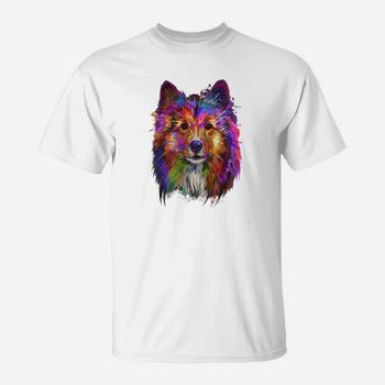Splash Art Shetland Sheepdog T-Shirt | Cute Sheltie Gifts Splash Art Shetland Sheepdog T-Shirt | Cute Sheltie Gifts