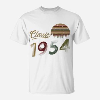 65th Birthday Gift Ideas Classic 1954 T-Shirt For Men Women 65th Birthday Gift Ideas Classic 1954 T-Shirt For Men Women