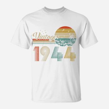 Classic 75th Birthday Gift Vintage 1944 Tshirt For Men Women Classic 75th Birthday Gift Vintage 1944 Tshirt For Men Women