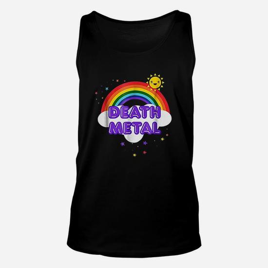 Death Metal Rainbow - Funny Heavy Metal Cool Pink T-Shirt Death Metal Rainbow - Funny Heavy Metal Cool Pink T-Shirt