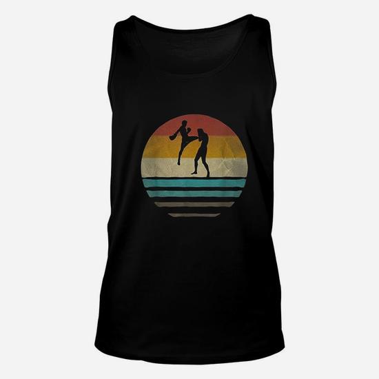 Muay Thai Shirt Retro Vintage 70s Silhouette Distressed Gift Muay Thai Shirt Retro Vintage 70s Silhouette Distressed Gift