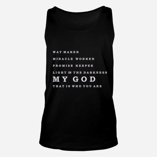 Way Maker Miracle Worker Promise Keeper Light In The Tank Top