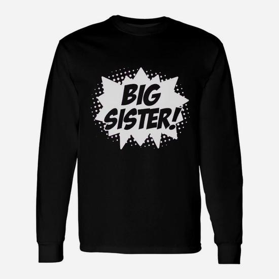 Happy Clothing Superhero Big Sister Long Sleeve T Shirt Seseable UK