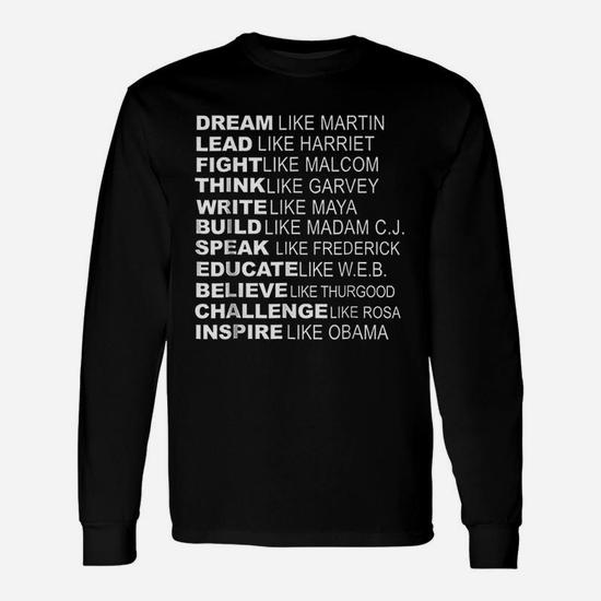 Inspirational Black History Influential Black Leaders Tee