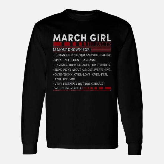 March Girl Facts Is Most Known For Human Lie Detector T-Shirt March Girl Facts Is Most Known For Human Lie Detector T-Shirt