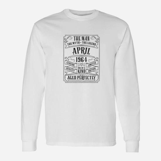 Vintage April 1964 Tshirt, 55th Birthday Men Women T-Shirt Vintage April 1964 Tshirt, 55th Birthday Men Women T-Shirt