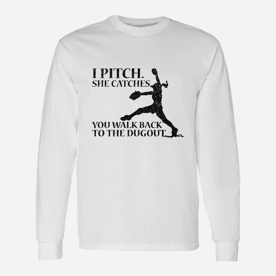 Softball Pitcher I Pitch She Catches Tshirt Softball Pitcher I Pitch She Catches Tshirt
