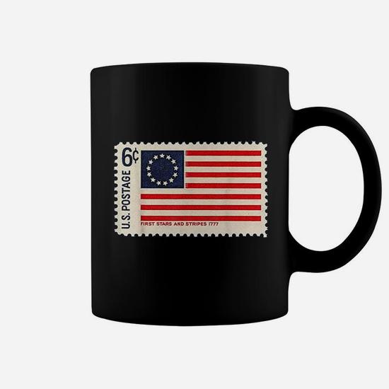 Betsy Ross American Us Flag Usa Revolutionary Slavery Stamp Coffee