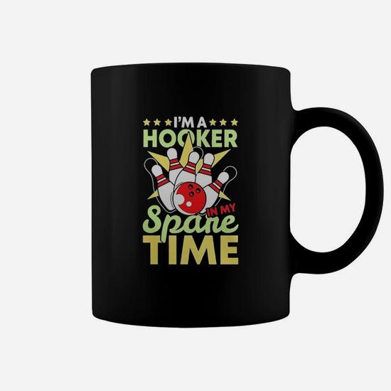 Funny I'm A Hooker In My Spare Time Bowling Pun T-Shirt Funny I'm A Hooker In My Spare Time Bowling Pun T-Shirt