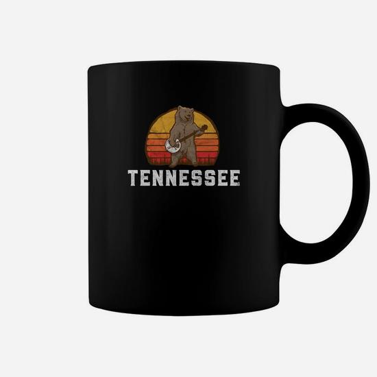 Tennessee Bluegrass Banjo Bear Funny Retro パーカー