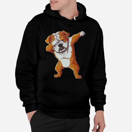 Dabbing English Bulldog Hoodie Seseable UK