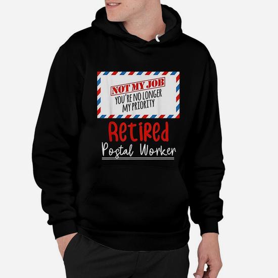 Funny Retired Post Office Postal Worker Retirement Men Gifts Hoodie Seseable UK