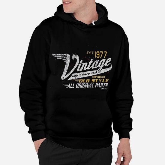 Vintage 1977 Aged to Perfection Vintage Racing Hoodie