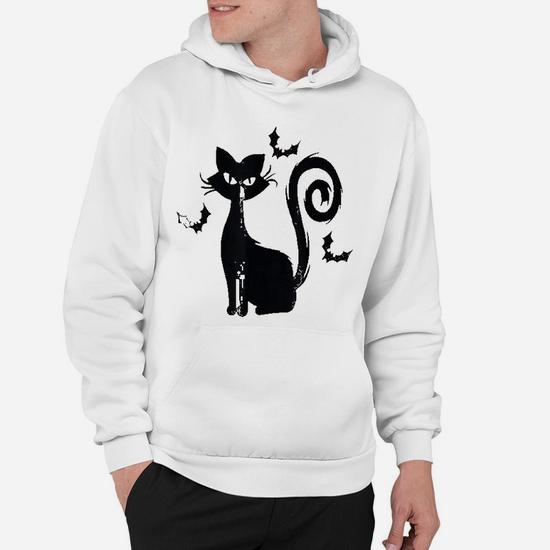 Black cat hoodie hotsell