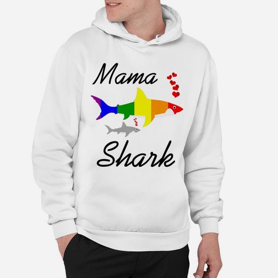 Mama Shark Lgbt Mom Protect Your Son Or Daughter Hoodie Seseable UK