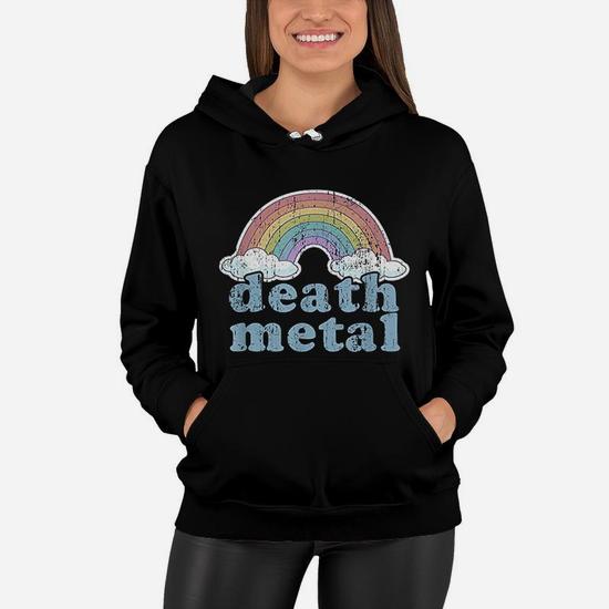 Death metal rainbow online hoodie