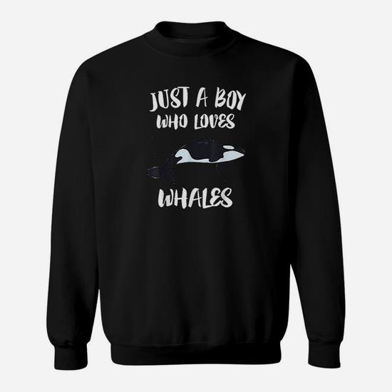 Just A Boy Who Loves Whales T-Shirt Killer Whale Orca Gift Just A Boy Who Loves Whales T-Shirt Killer Whale Orca Gift