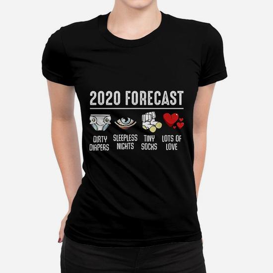2020 Forecast Funny Expecting Baby Announcement Funny Quotes Women T shirt Seseable UK