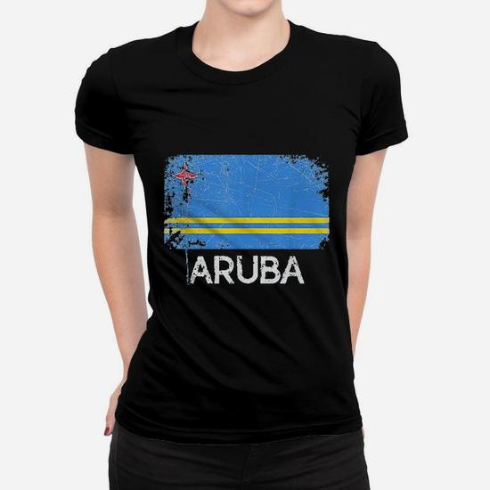Aruban Flag T-Shirt | Vintage Made In Aruba Gift Aruban Flag T-Shirt | Vintage Made In Aruba Gift