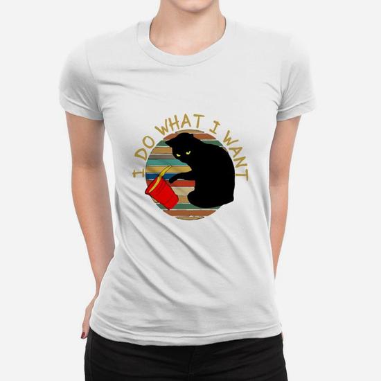 Cat I Do What I Want Retro Vintage Sunset Tshirt Cat I Do What I Want Retro Vintage Sunset Tshirt