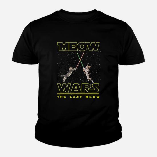 Meow Wars Cat Shirt Funny Gifts For Cats Lovers T-Shirt