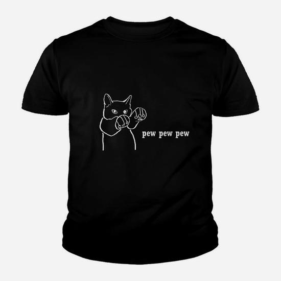 Pew Pew Kitty Cat Meme Graphic T-Shirt Pew Pew Kitty Cat Meme Graphic T-Shirt