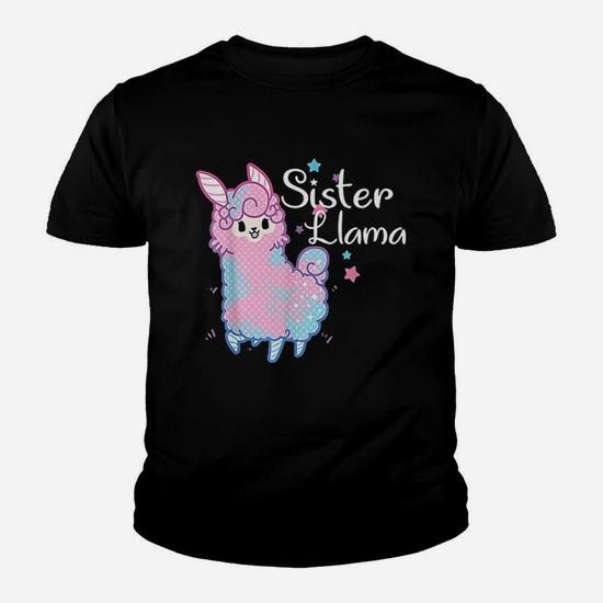 Sister Llama Matching Family Christmas Pajamas Kid T Shirt Seseable UK