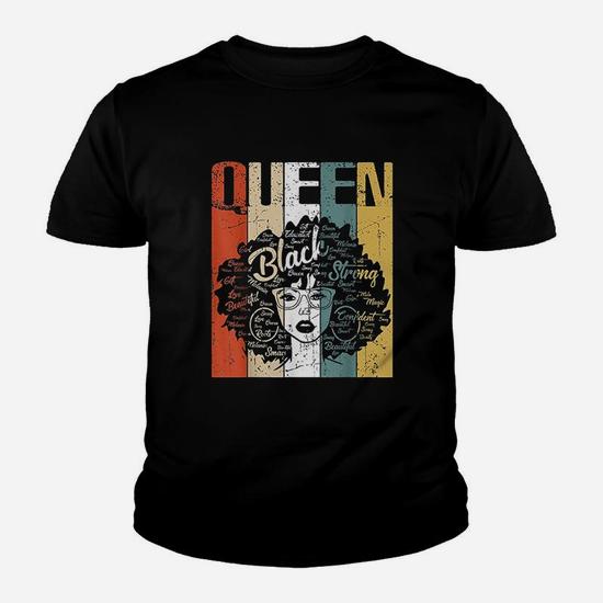 Strong Black Woman With Afro Natural Hair In Words Tee Shirt Strong Black Woman With Afro Natural Hair In Words Tee Shirt