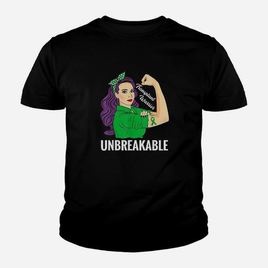 Transplant Warrior Unbreakable Organ Donor Awareness T-Shirt Transplant Warrior Unbreakable Organ Donor Awareness T-Shirt