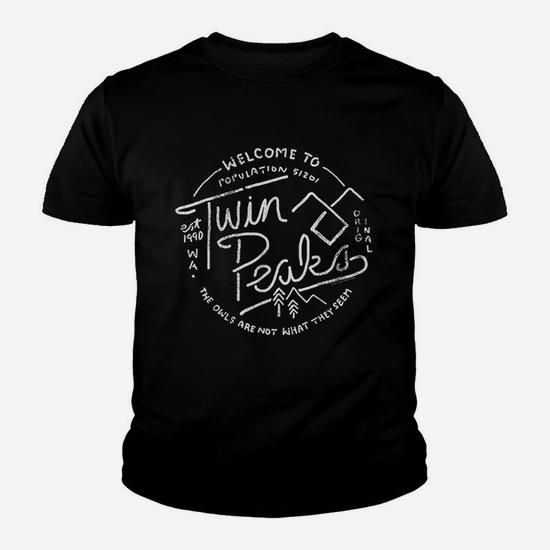 Twin Peaks Vintage Original 1990 Line Sketch Graphic T-Shirt Twin Peaks Vintage Original 1990 Line Sketch Graphic T-Shirt