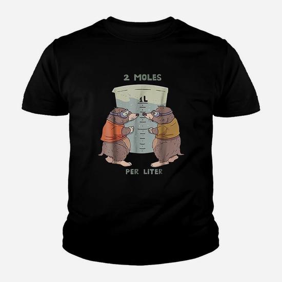 Two Moles Per Liter Funny Science Animal Pun T Shirt