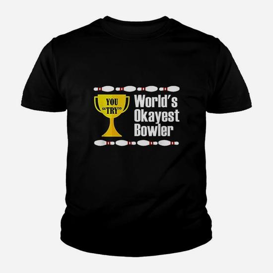 World's Okayest Bowler Funny Bowling T-Shirt