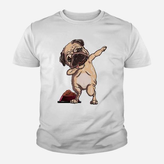 Dabbing Pug Cute Funny Dog Puppy Dab Women Gifts Kid T Shirt Seseable UK