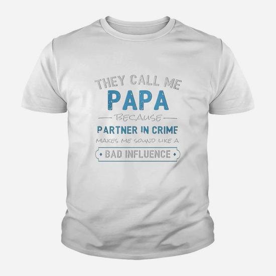 Funny Grandpa Gifts Shirts, Papa Partner In Crime Shirt Funny Grandpa Gifts Shirts, Papa Partner In Crime Shirt